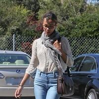 Zoe Saldana seen arriving at an office building in Beverly Hills | Picture 96731